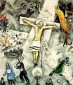 Crucifixión blanca contemporánea Marc Chagall